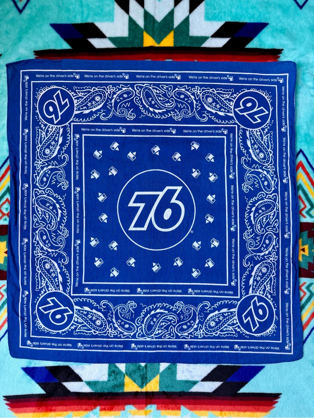 Vintage 76 Gas Station ⛽️“We’re on the Driver’s Side” Bandana 🚙